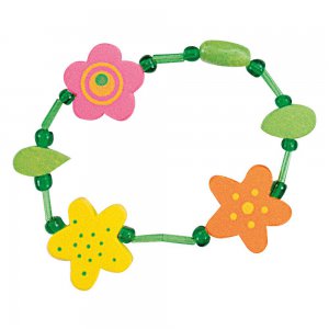 Náramek-květina, 6 ks