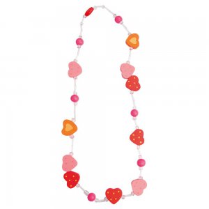 Náhrdelník-srdíčko, 6 ks