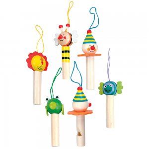 Dřevěná píšťalka,display 36ks