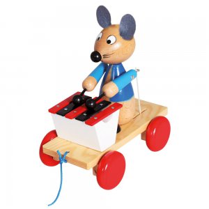 Tahací myš s xylofonem