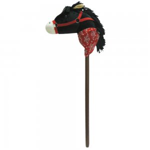 Koňská hl.se z,černá,plyš/dřev